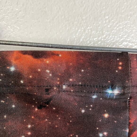 Blackmilk Galaxy Leggings Womens Small Red Cosmic Space Stars Art Stretch - Picture 7 of 12